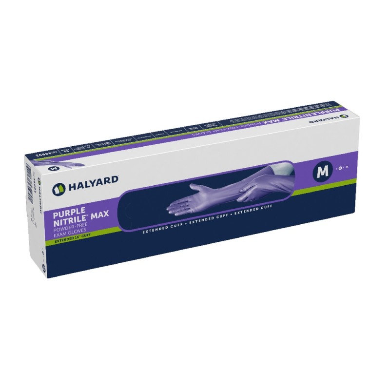 Purple Nitrile® Max 16in Extended Cuff Gloves Extreme HiRisk