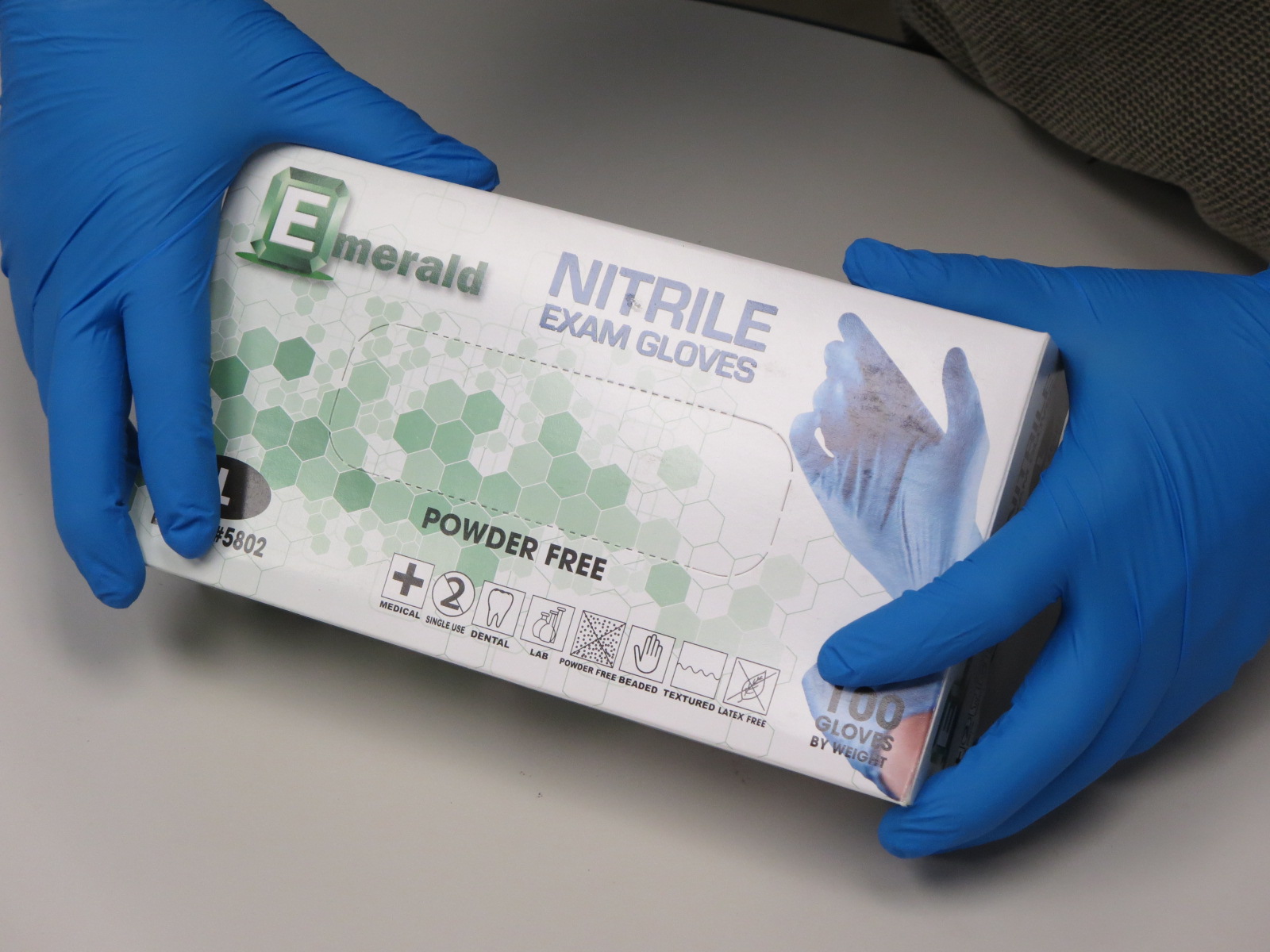 NitroMax Nitrile Exam Gloves 5mil Blue LatexFree Exam Gloves
