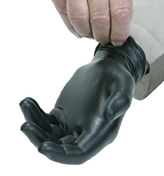 Safety Zone® #GNPR-BK Black Powder-Free 3.3 mil Non-Medical Nitrile Gloves