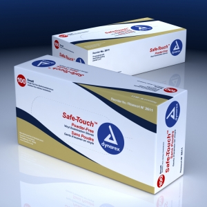 Dynarex® Safetouch™ Disposable Powder-Free Vinyl Exam Gloves