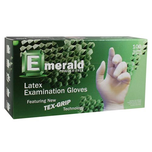 TexGrip PowderFree Latex Exam Gloves Grippy Latex Gloves Textured