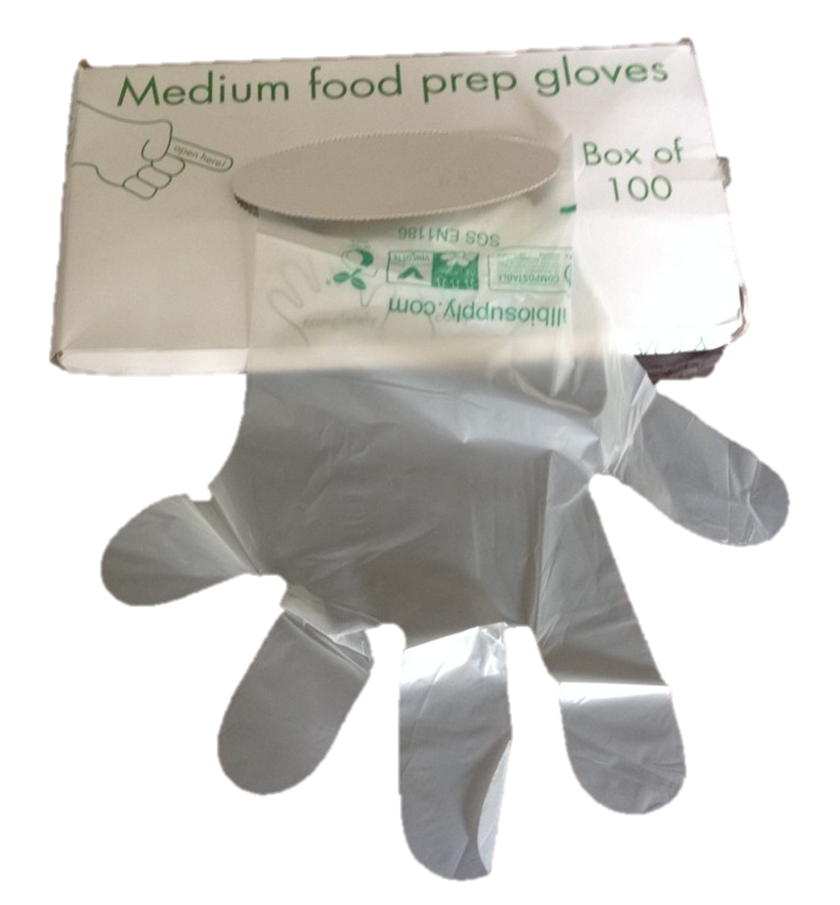 Vegware™ Compostable Food Prep Gloves PlantBased PLA Food Handling