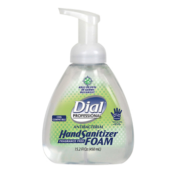 06040 Dial® Instant Foam Hand Sanitizer - 15.2 oz pump bottle