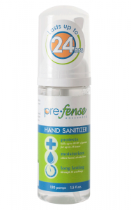 Prefense⢠Alcohol-Free Foam Sanitizer Lasts Up to 24 Hours