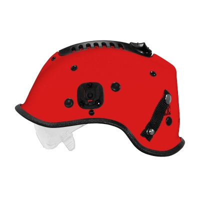 805-34XX PIP® Pacific R6 Dominator™ Rescue Helmet with Retractable Eye Protector and Dynamic Sealed Ventilation System™, Red
