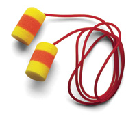 3M™ Single Use E-A-R™ Classic™ SuperFit 30™, 311-1126 3M™ Single Use E-A-R™ SuperFit 30™ Disposable Earplugs w/ Cord