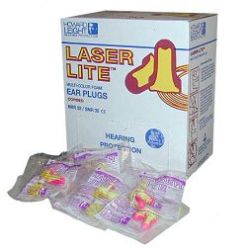 Howard Leight® Single Use Laser-Lite® Contoured T-Shape Polyurethane And Foam Corded Earplugs 