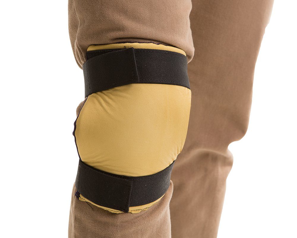 Soft Leather Knee Pad Contractor Grade Knee Protection Delicate