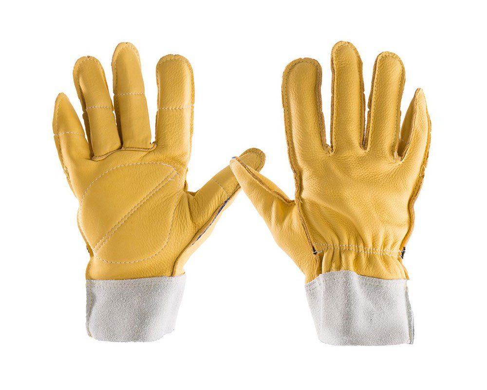 #615-20 Impacto® Full Finger All Leather Work Gloves with Padded Palms, Fingers and Thumbs