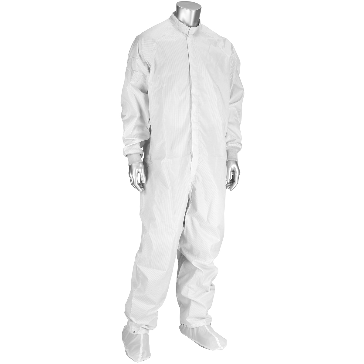 CCRC-89-5PK PIP Uniform Technology™ Disctek 2.5 Grid ISO 4 (Class 10) Cleanroom Coveralls, white