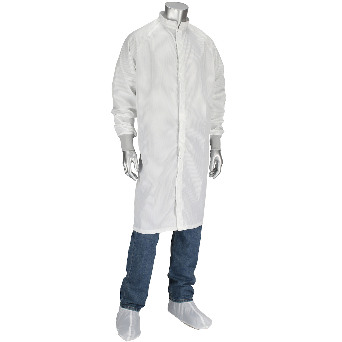 CFRZC-16WH-5PK Uniform Technology™ Ultimax Stripe ISO 3 (Class 1) Cleanroom Frocks