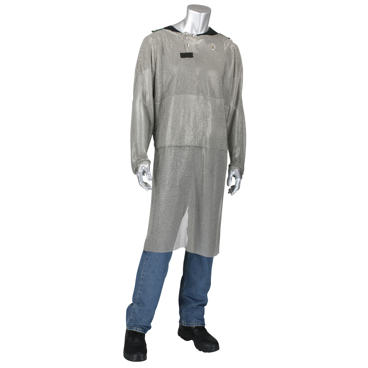 USM-4352L US Mesh® Full Body Stainless Steel Metal Mesh Tunic with Extended Apron Front and Belly Guard