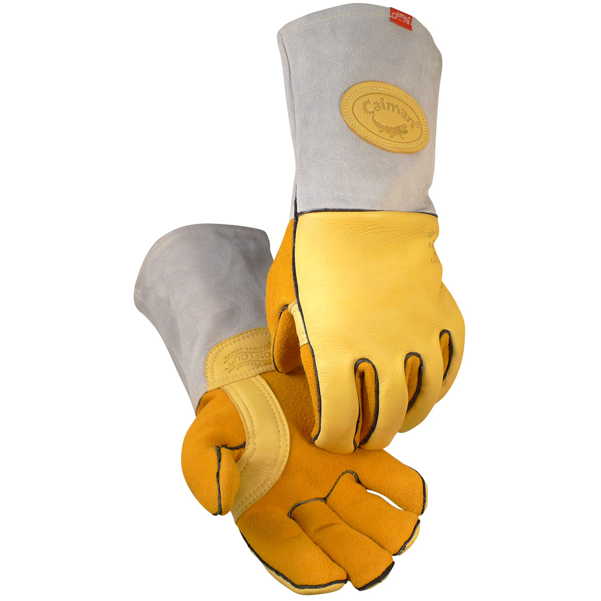 Caiman® Elk Skin Wool Insulated Unlined Palm Welding Gloves MIG/Stick