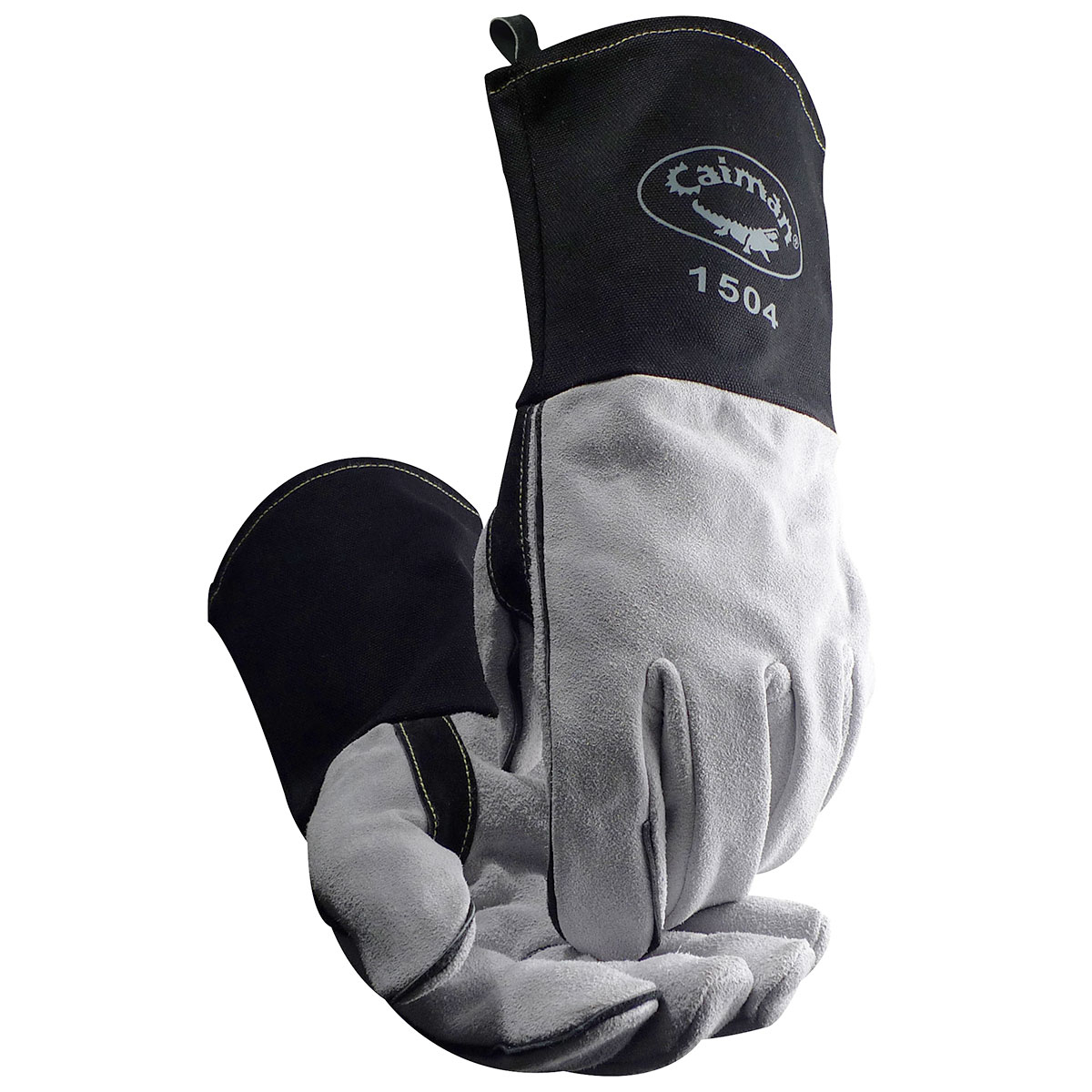 Caiman® Cow Split FR Cotton Cuff Welding Gloves SockLined MIG/Stick