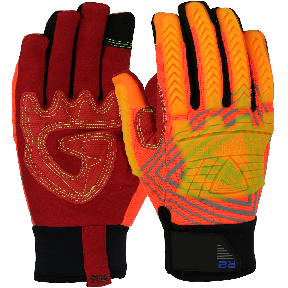 Reinforced R2™ Safety Rigger Gloves HiViz Touchscreen Compatible