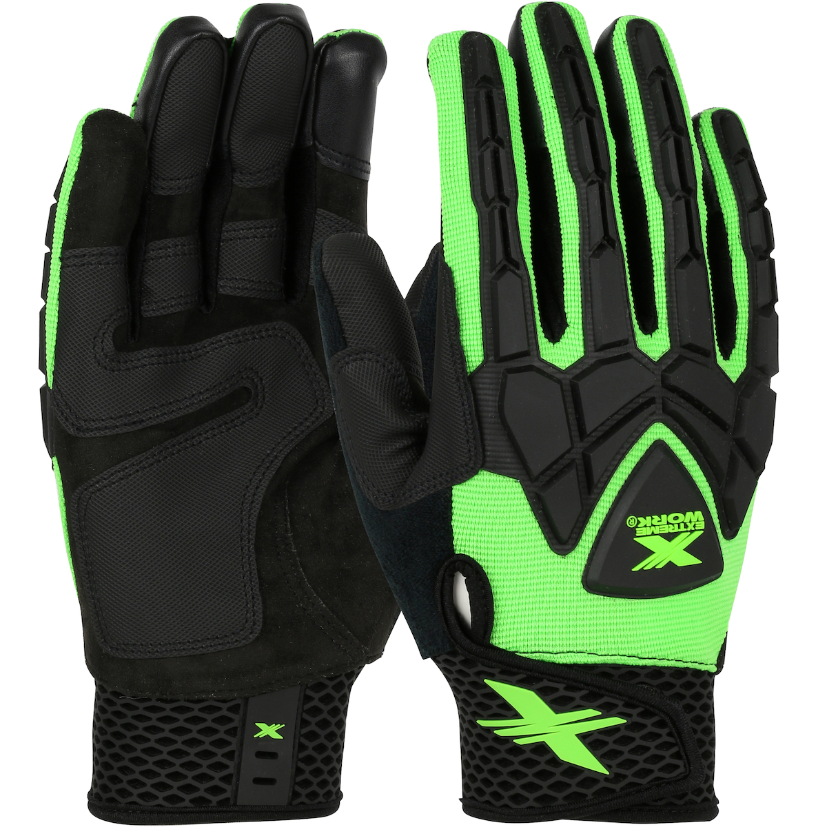 Extreme Work® Strike ProteX™ Impact Gloves HiViz ImpactResistant