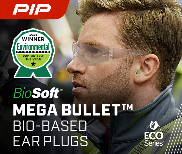 Mega Bullet EcoSeries BioSoft Bio-Based Ear Plug Award Winner