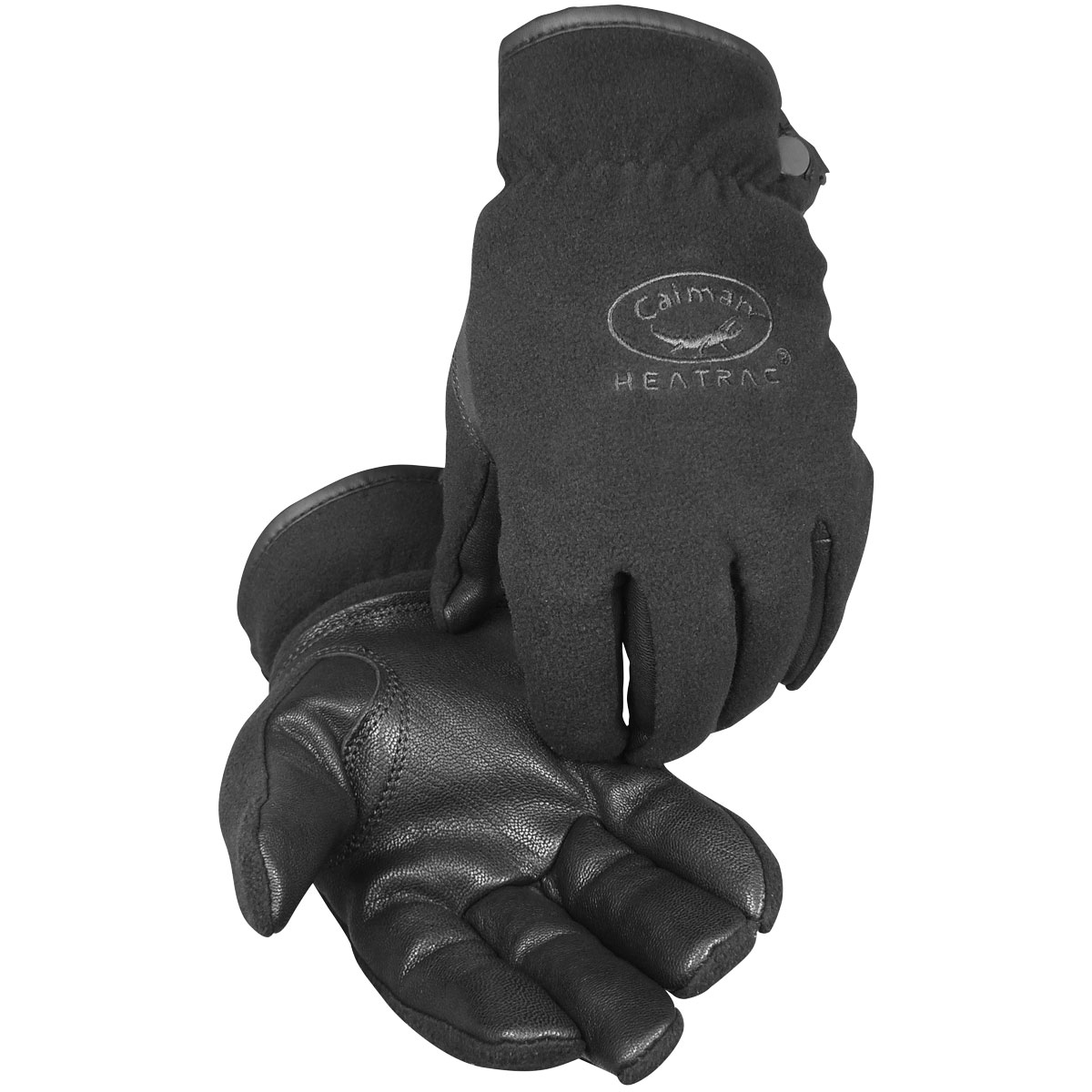 2396 PIP® Caiman® Touchscreen Compatible Deerskin Leather Palm Winter Glove w/ Fleece Back and Heatrac® Insulation 