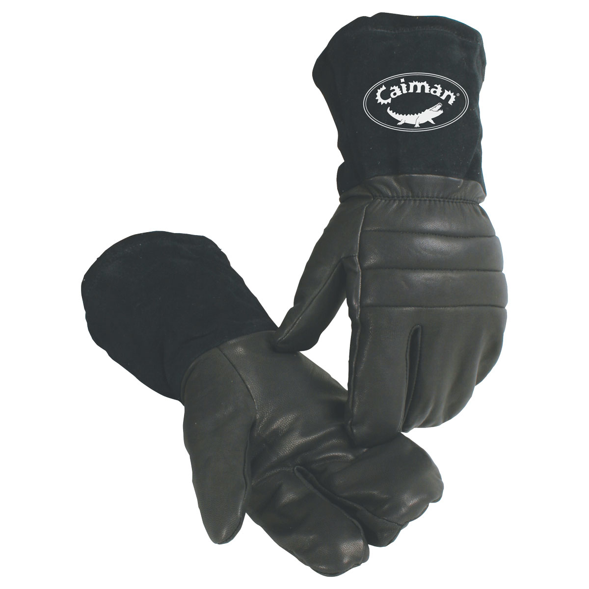1398 PIP® Caiman® Leather Gauntlet Gloves w/ Polapile Insulation 