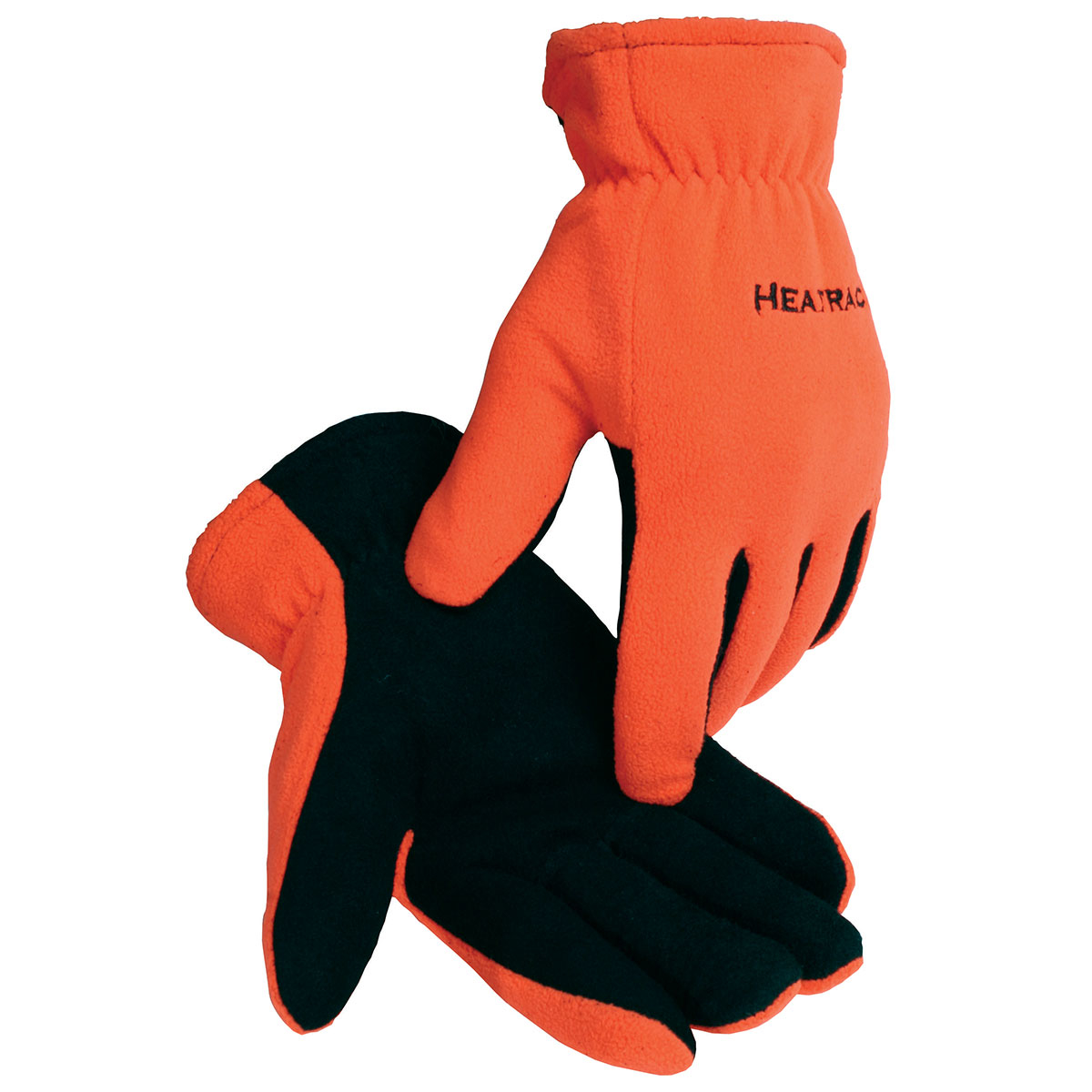 1399 PIP® Caiman® Hi-Vis Premium Deerskin Split Leather Palm and Hi-Vis Orange Fleece Back Goves w/ Heatrac® II Insulation