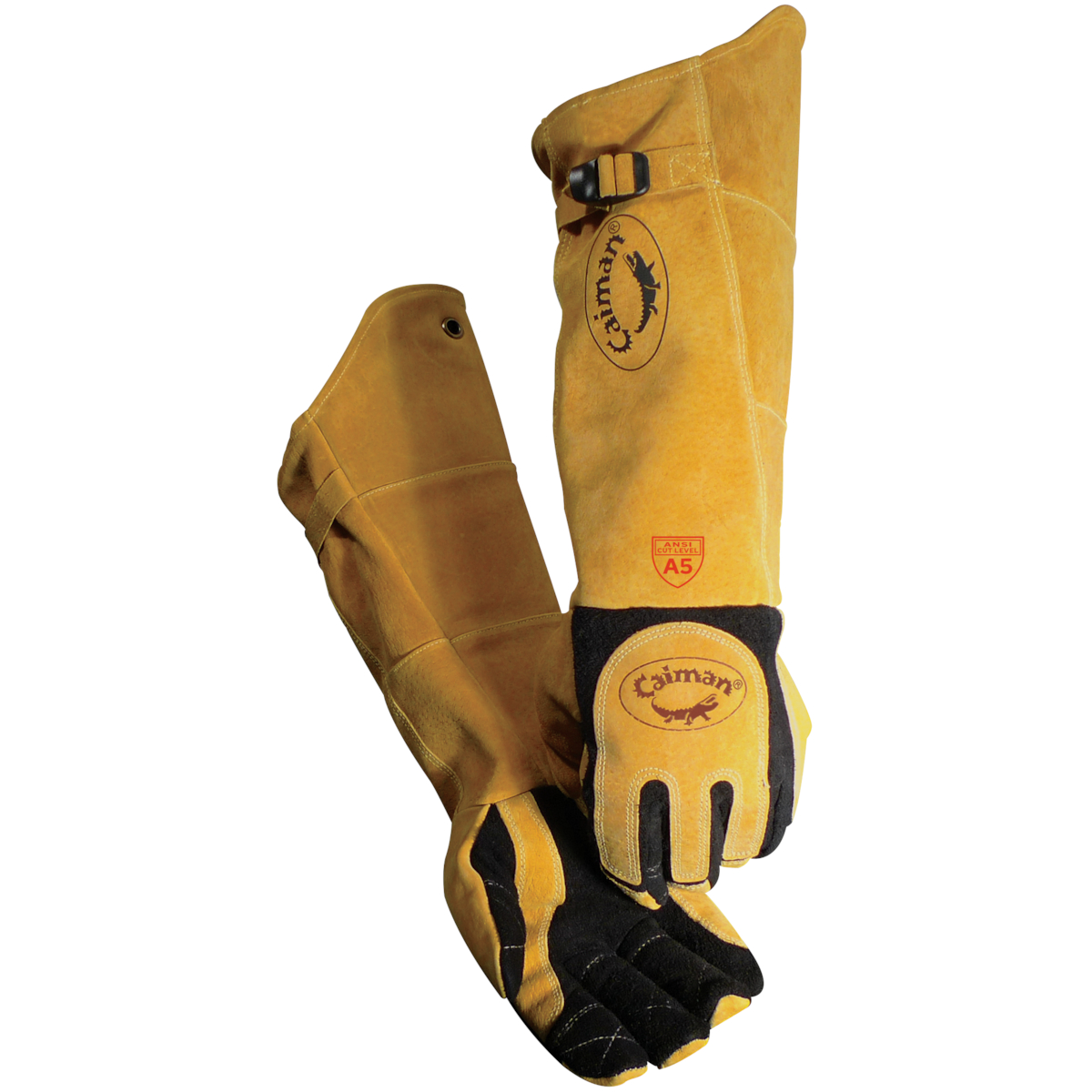 1877 Caiman® Premium Split Deerskin MIG/Stick Welder's Glove with FR Fleece Insulation and Para-Aramid Cut Liner