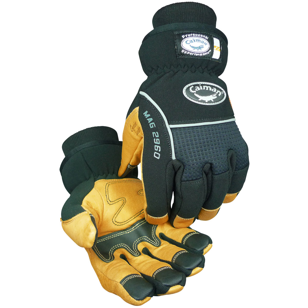 2960 PIP® Caiman® MAG Leather Palm Waterproof Gloves w/ Heatrac® Insulation 