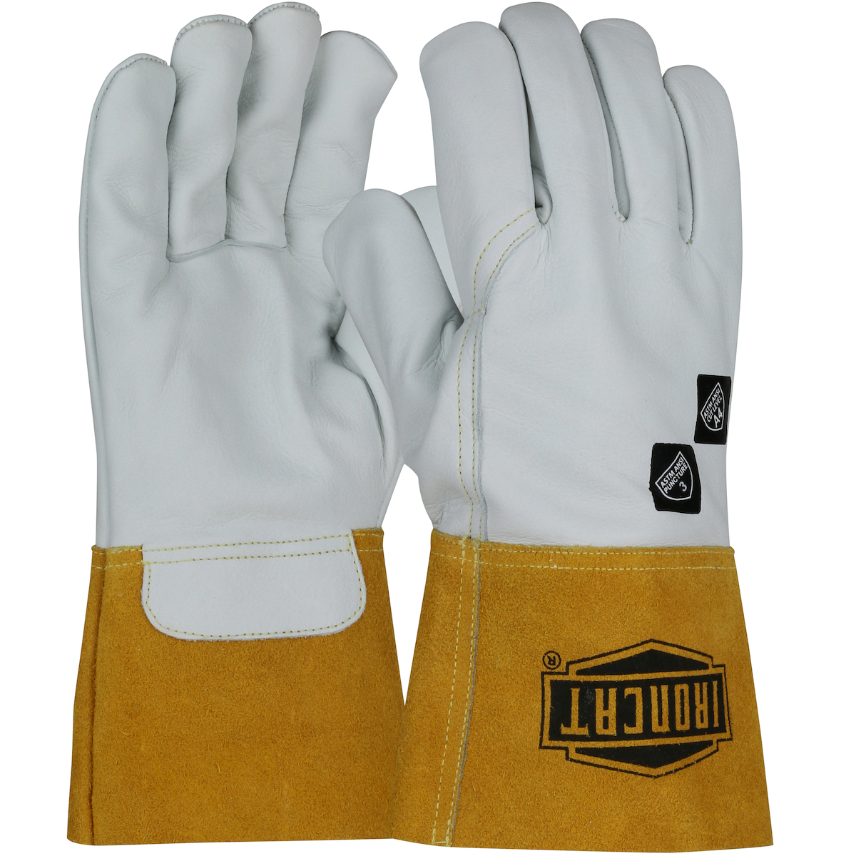 6040 PIP Ironcat®  AR Premium Top Grain Cowhide Leather MIG Welder's Glove with Kevlar® Stitching and Para-Aramid Cut Liner
