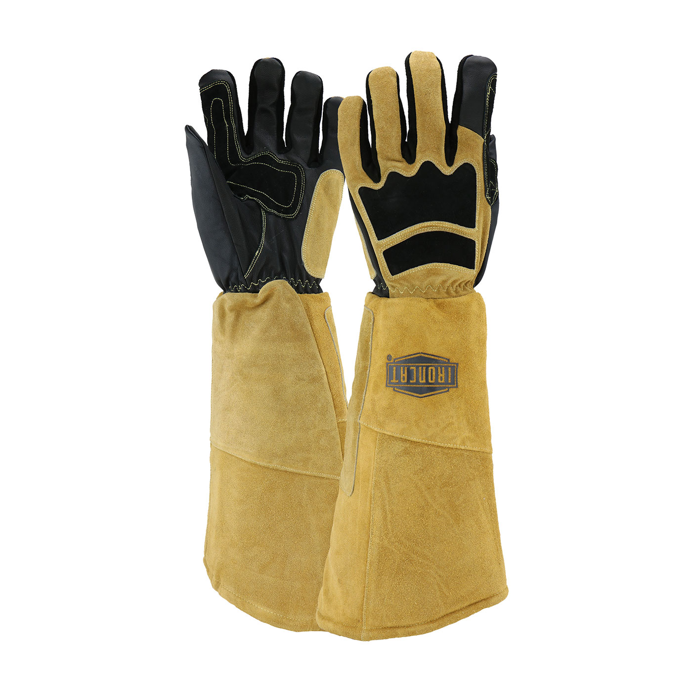 9070 PIP Ironcat® Premium Grade Top Grain Goatskin Welder's Glove with Cotton/Foam Lining and Climax™ Aerogel Insulation - 20` Length