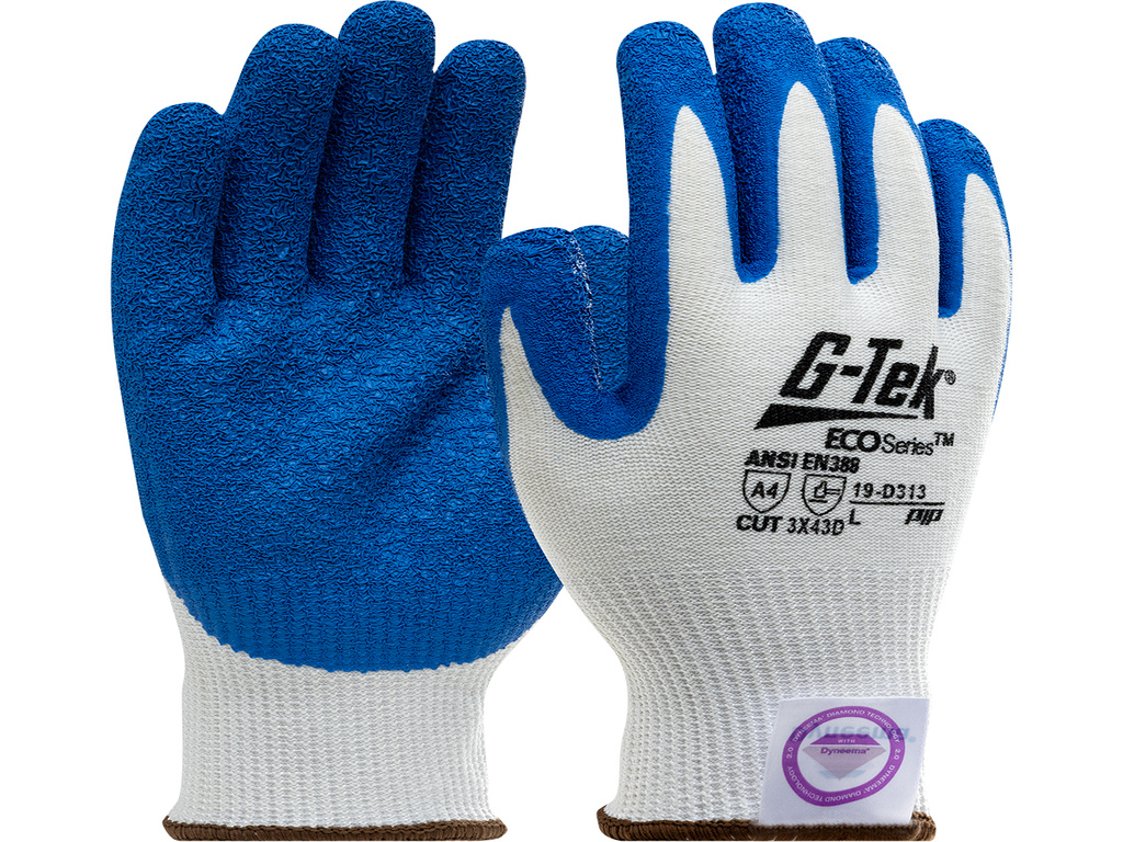 19-D313 PIP® G-Tek®  ECOSeries™ Dyneema® Latex Coated A4 Cut Gloves