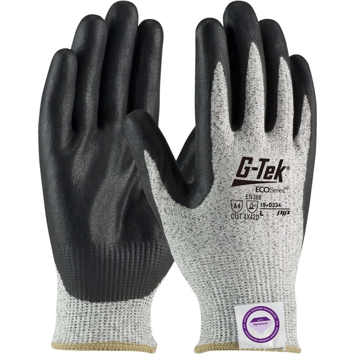 19-D334 PIP® G-Tek® 3GX® ECOSeries™ Dyneema® Foam Nitrile A4 Cut Gloves *