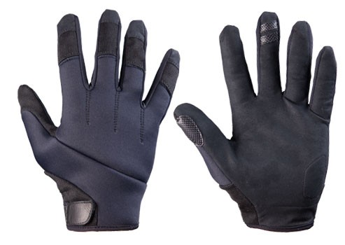 thumbnail interactive-video image 1 of Rothco Black Tactical Cut Resistant Leather Gloves - Police / Military Style 1 of 4