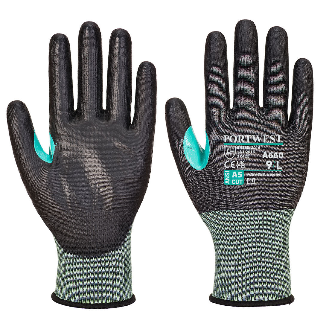 Portwest® CS A660 PU Coated Touchscreen A5 Cut Gloves