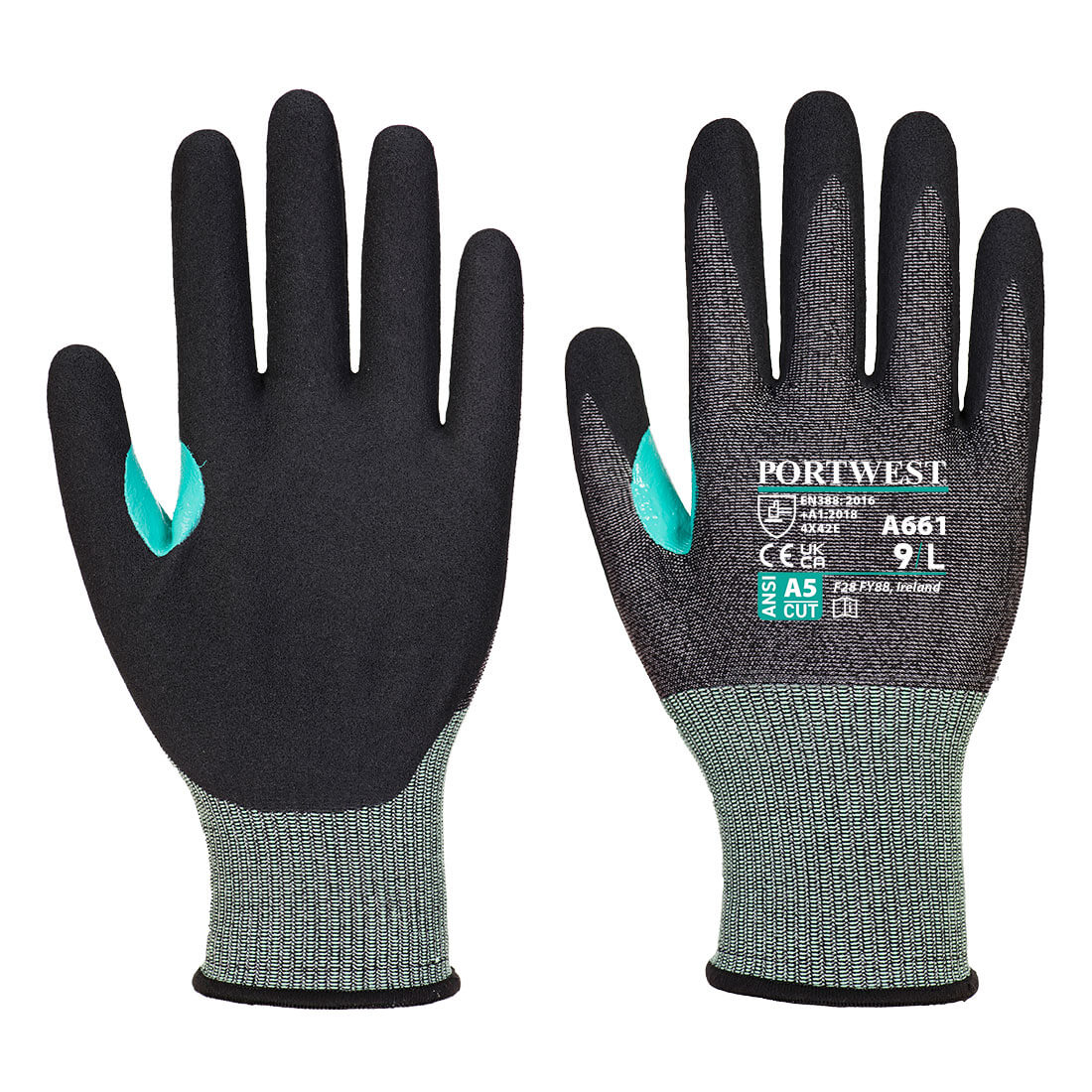 Portwest® CS A661 Nitrile Coated Touchscreen A5 Cut Gloves