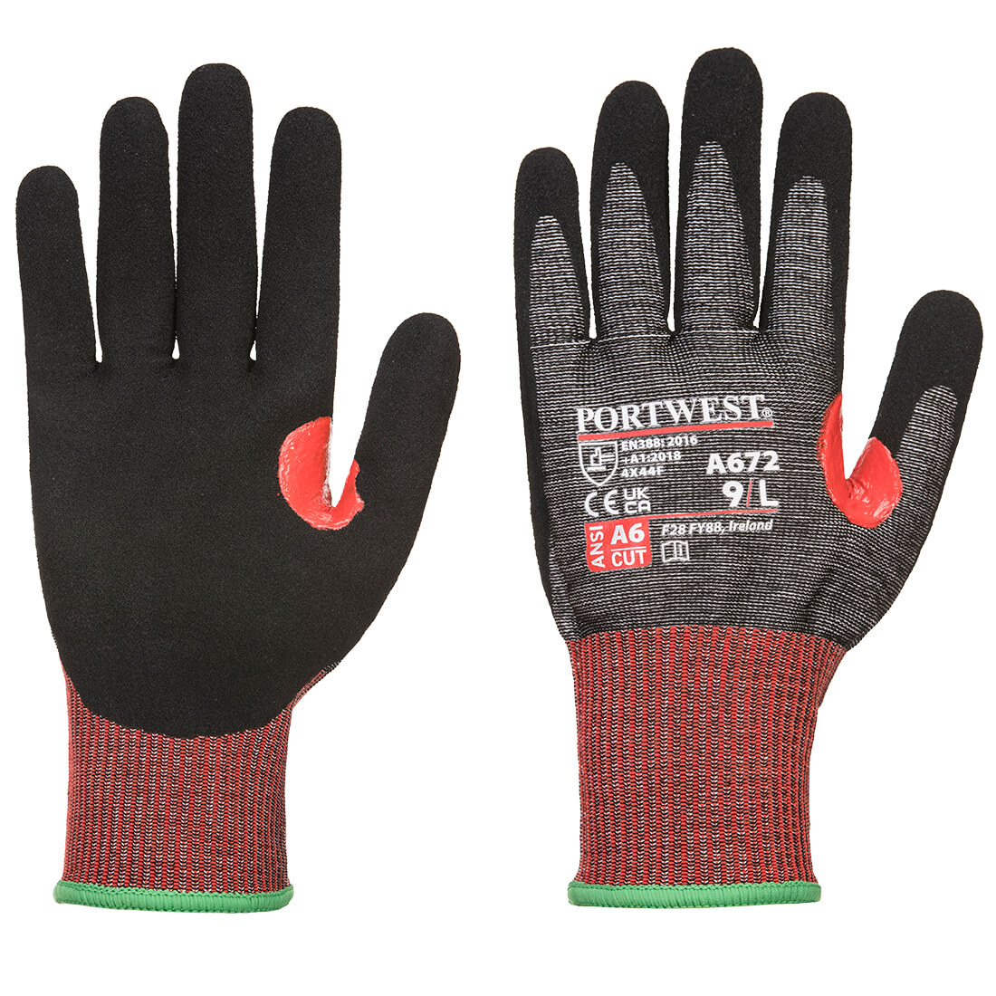 Portwest® CS A672 Nitrile Coated Touchscreen A6 Cut Gloves