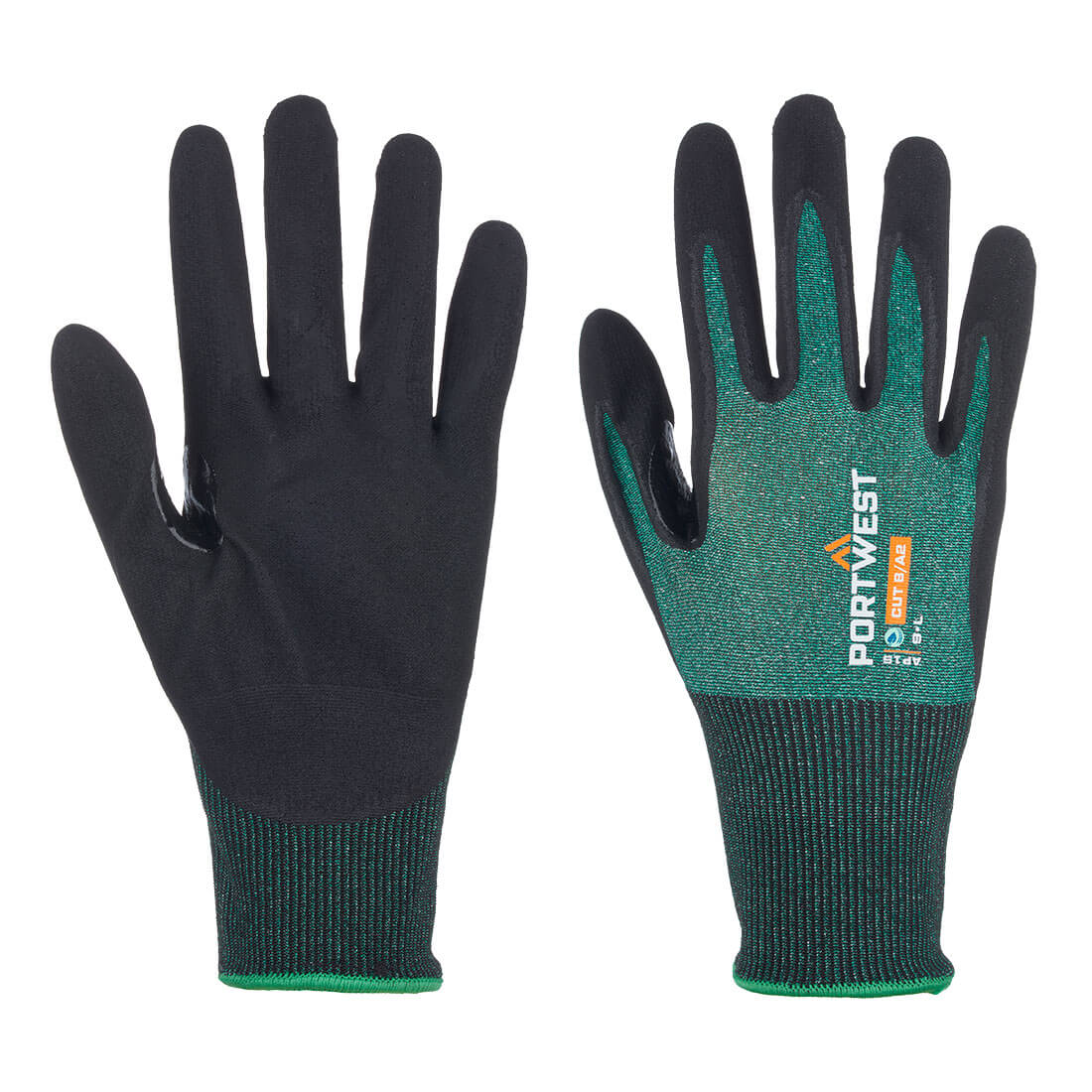 Portwest® AP15 Recycled Micro Foam Nitrile Coated A2 Cut Gloves