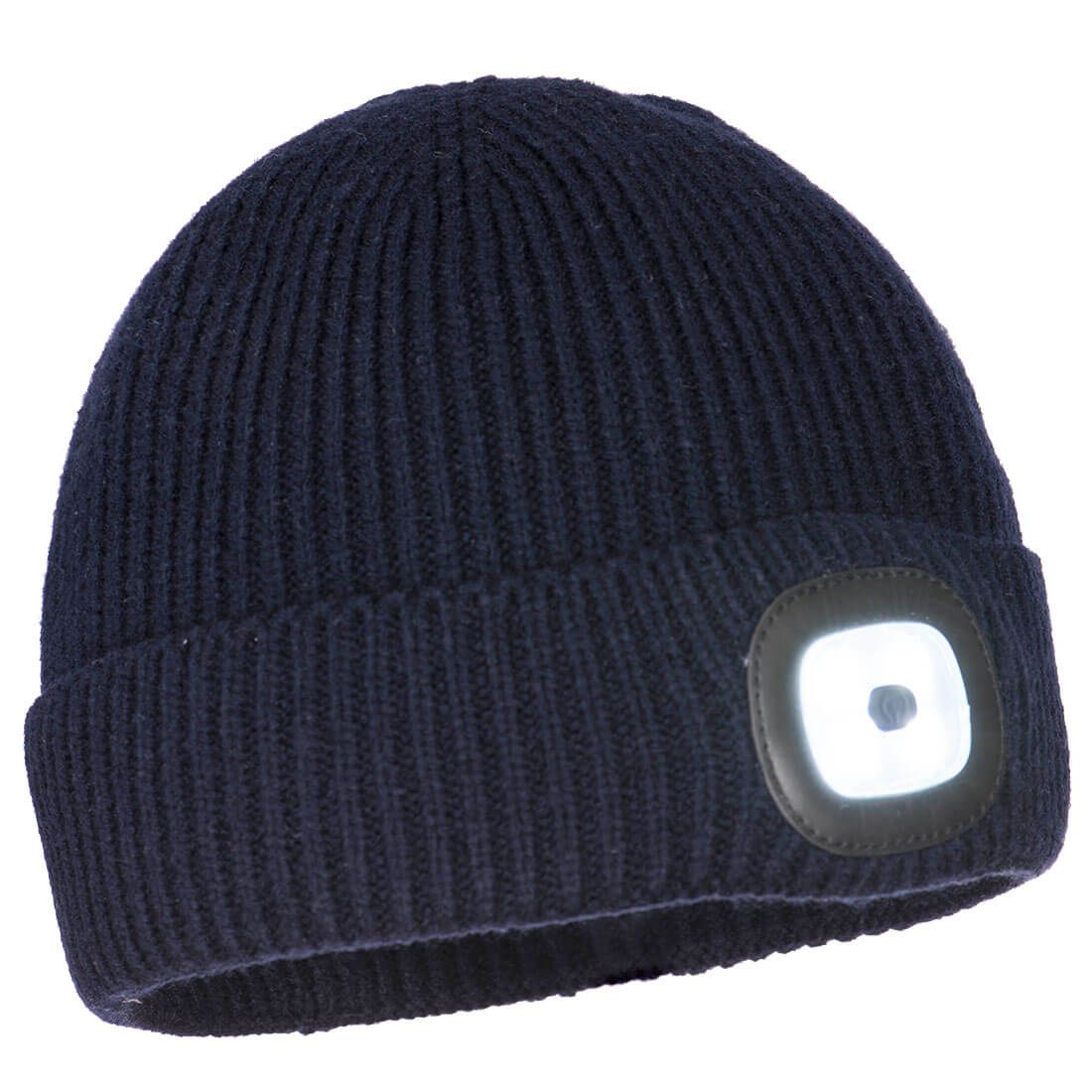 B033 Portwest® Acrylic Knit Beanie w/ Rechargable LED Head Light 