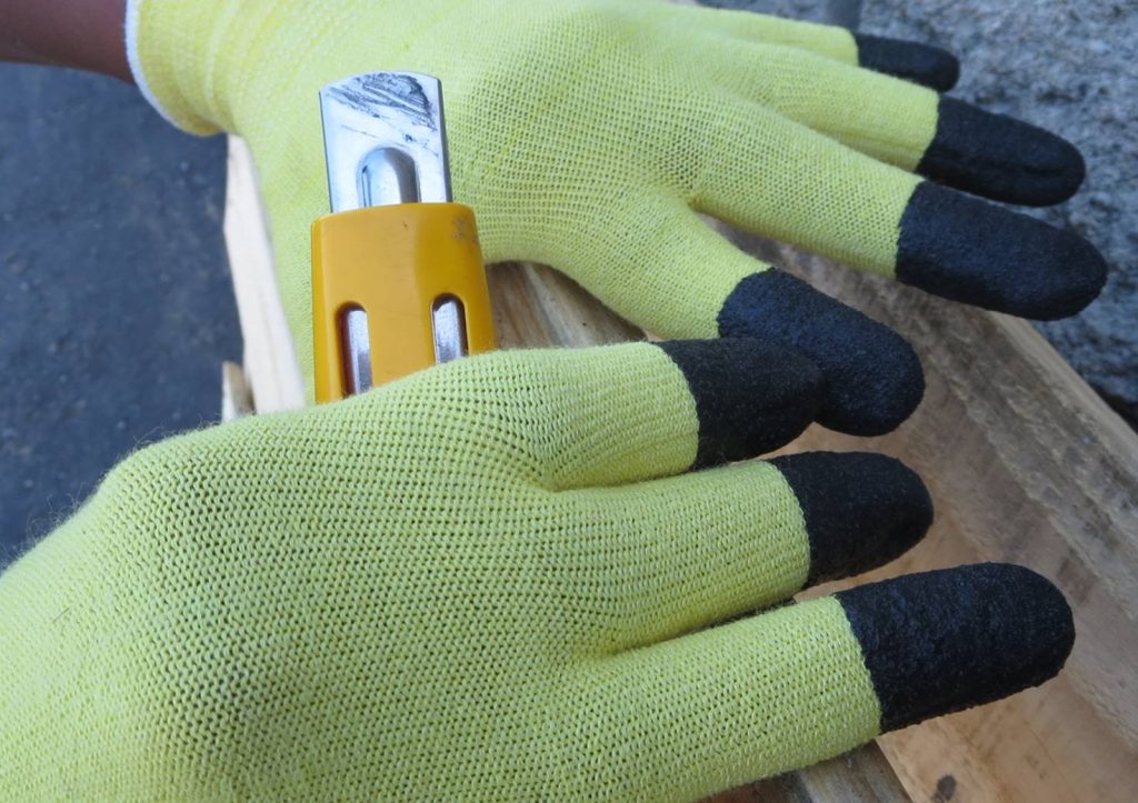 Dexterity® Cut Resistant Work Gloves with Nitrile Coated Fingertips