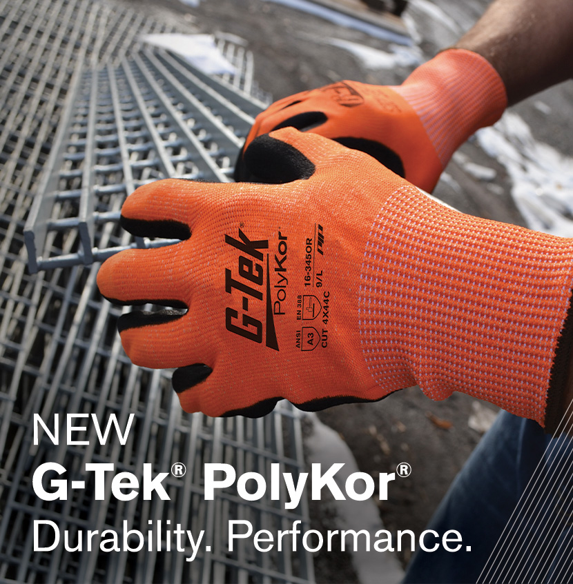 16-345OR PIP® G-Tek® PolyKor® Nitrile Microsurface Gloves