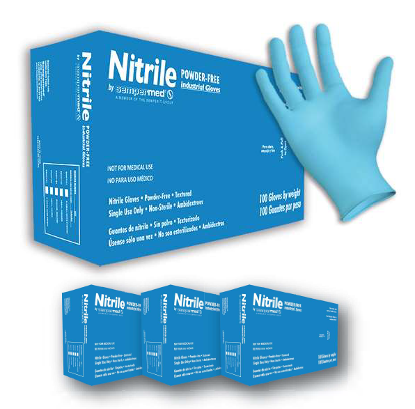 Sempermed® Blue FDA Food Approved Nitrile Gloves