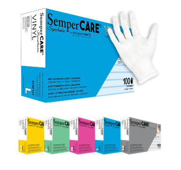Sempermed® SemperCare® Latex-Free Powder-Free Vinyl Exam Gloves