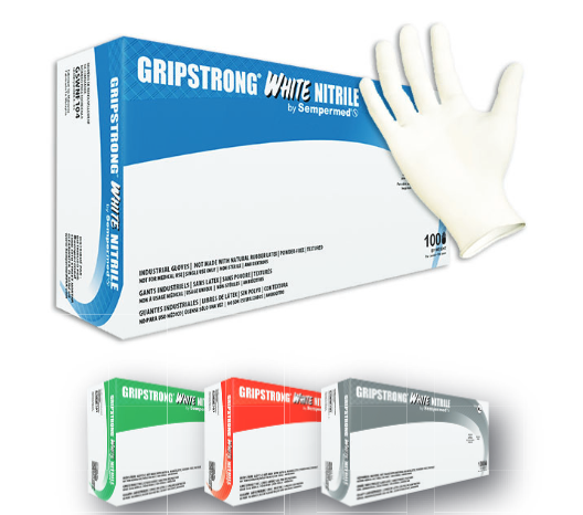 Sempermed® GripStrong® White ESD Approved Nitrile Gloves