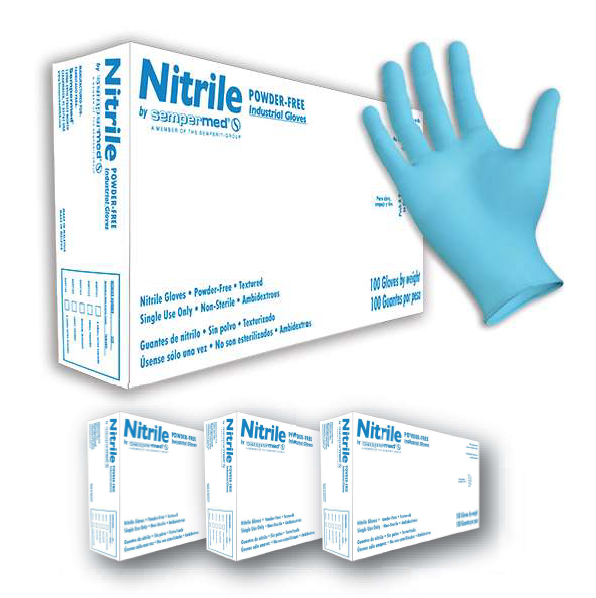 Sempermed® Blue FDA Food Approved Nitrile Gloves