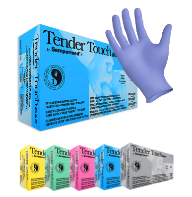 Sempermed® Tender Touch 200-count  Nitrile Exam Gloves