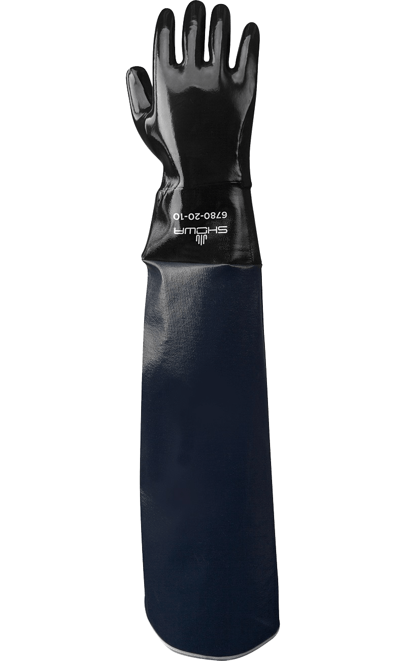 Showa® 678020 Shoulder Length Chemical Protection Work Gloves Made