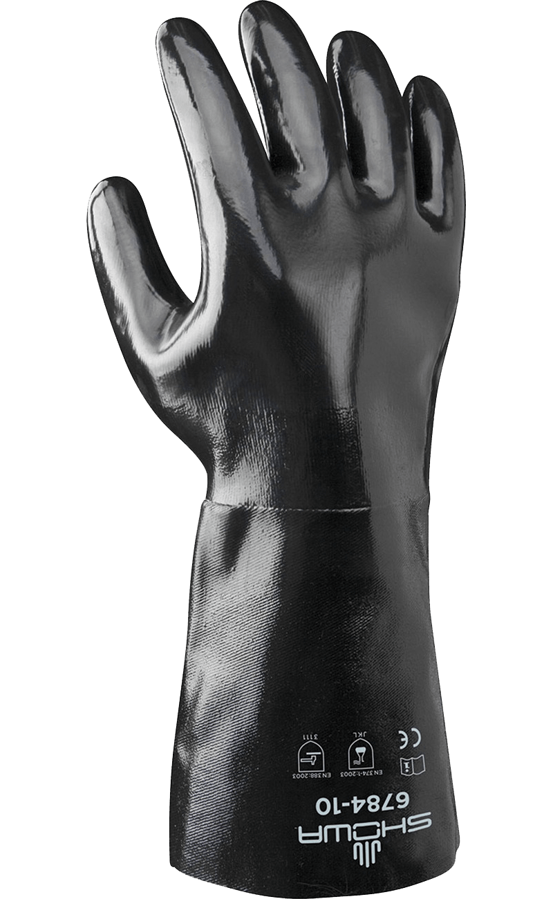Showa® 6784 Heavy Weight Neoprene Coated ChemicalResistant Gloves