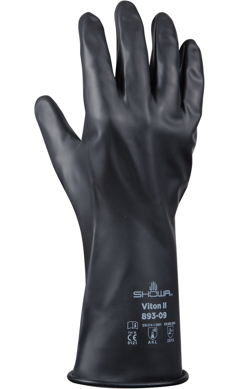Showa® 893 Viton® Butyl Gloves Chemical Hand Protection Discounted Viton Butyl Gloves TAA