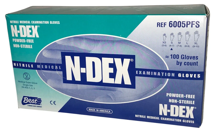 SHOWA ® 7700 Series Nitrile Gloves, Rolled Cuff, X-Large, Black, 7700PF - AMMC