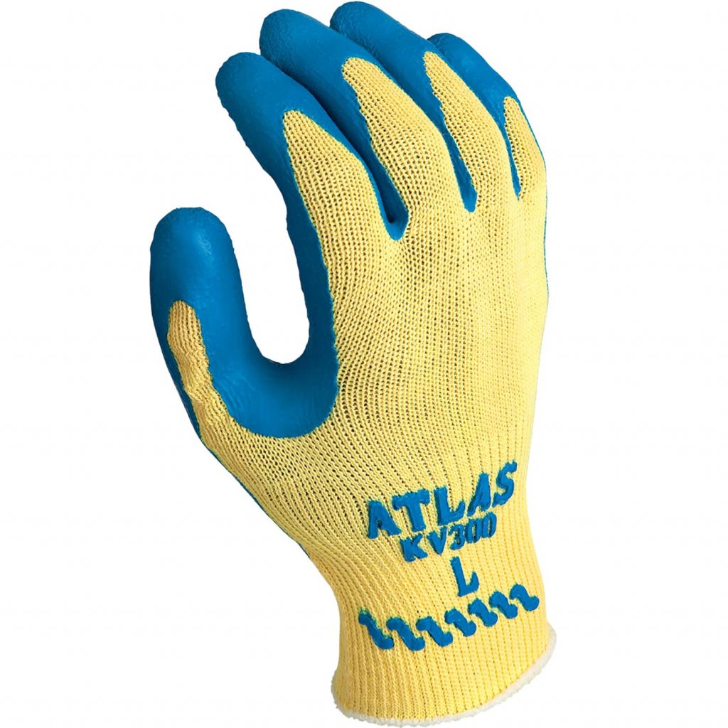 Showa® Atlas® KV300 Latex Coated Kevlar® A3 Cut Gloves