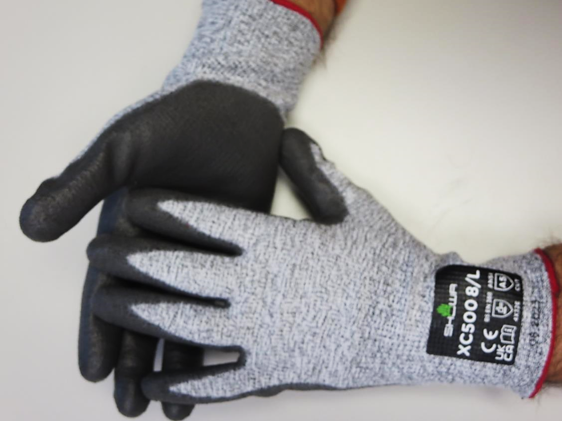 Showa® XC500 HPPE Polyurethane Coated A5 Cut Gloves