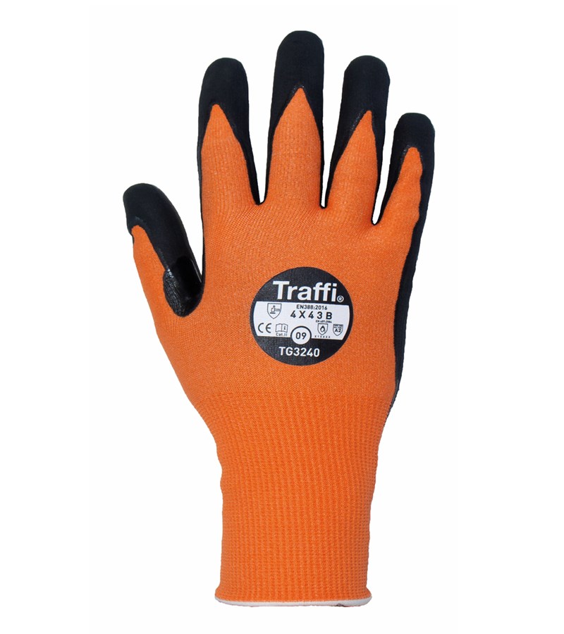 Traffi® TG3240 LXT® Work Gloves Extended Wear Safety Gloves LXT® Level A2 Grip Gloves